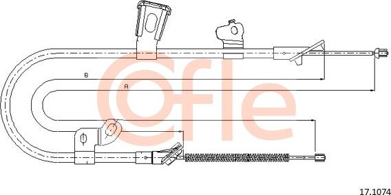 Cofle 92.17.1074 - Trose, Stāvbremžu sistēma autodraugiem.lv