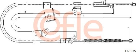 Cofle 17.1075 - Trose, Stāvbremžu sistēma autodraugiem.lv
