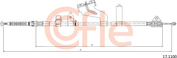 Cofle 17.1100 - Trose, Stāvbremžu sistēma autodraugiem.lv