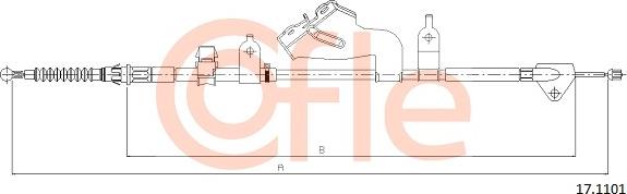 Cofle 17.1101 - Trose, Stāvbremžu sistēma autodraugiem.lv