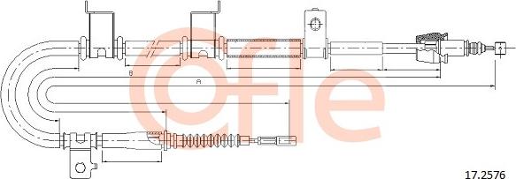 Cofle 17.2576 - Trose, Stāvbremžu sistēma autodraugiem.lv