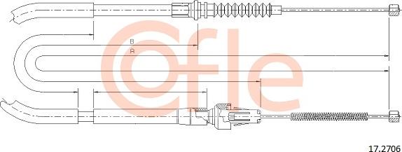 Cofle 17.2706 - Trose, Stāvbremžu sistēma autodraugiem.lv