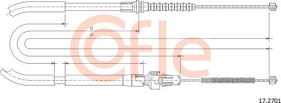 Cofle 17.2701 - Trose, Stāvbremžu sistēma autodraugiem.lv