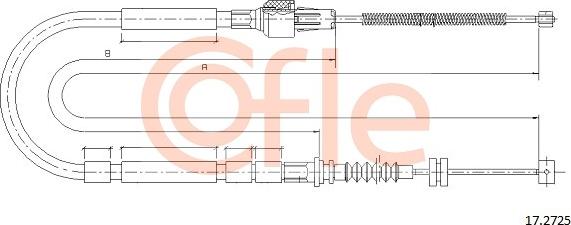 Cofle 17.2725 - Trose, Stāvbremžu sistēma autodraugiem.lv