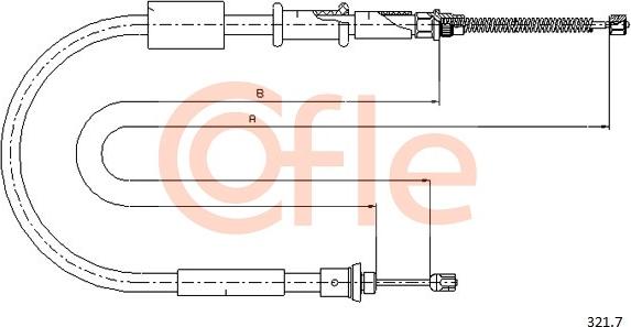 Cofle 321.7 - Trose, Stāvbremžu sistēma autodraugiem.lv