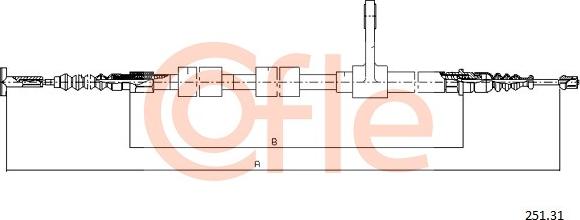 Cofle 251.31 - Trose, Stāvbremžu sistēma autodraugiem.lv