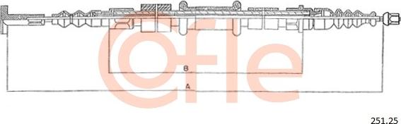Cofle 251.25 - Trose, Stāvbremžu sistēma autodraugiem.lv
