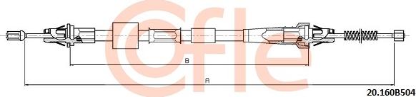 Cofle 20.160B504 - Trose, Stāvbremžu sistēma autodraugiem.lv