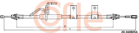 Cofle 20.160B056 - Trose, Stāvbremžu sistēma autodraugiem.lv
