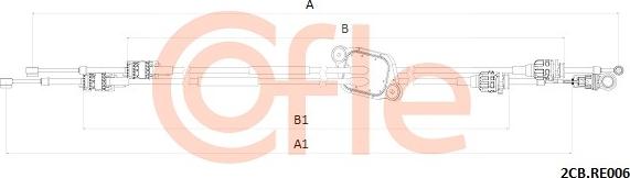 Cofle 2CB.RE006 - Trose, Mehāniskā pārnesumkārba autodraugiem.lv