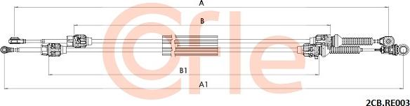 Cofle 2CB.RE003 - Trose, Mehāniskā pārnesumkārba autodraugiem.lv