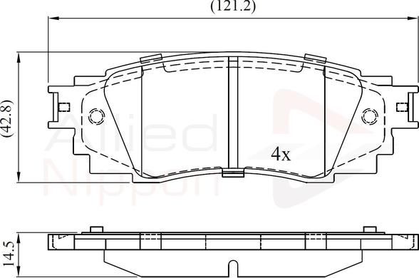 Comline ADB02430 - Bremžu uzliku kompl., Disku bremzes autodraugiem.lv