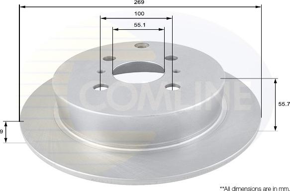 Comline ADC01104 - Bremžu diski autodraugiem.lv