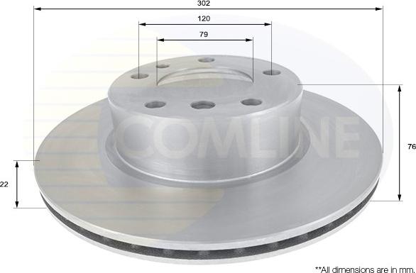 Comline ADC1710V - Bremžu diski autodraugiem.lv
