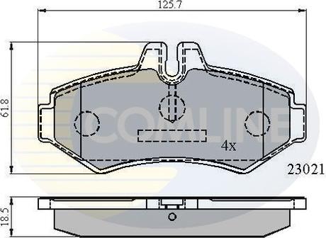 Comline CBP0914 - Bremžu uzliku kompl., Disku bremzes autodraugiem.lv