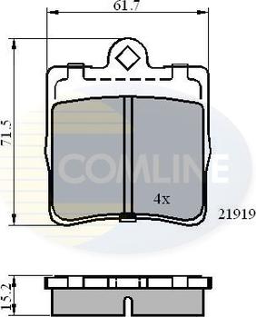 Comline CBP0454 - Bremžu uzliku kompl., Disku bremzes autodraugiem.lv