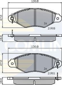 Comline CBP0485 - Bremžu uzliku kompl., Disku bremzes autodraugiem.lv