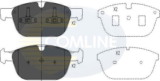 Comline CBP06069 - Bremžu uzliku kompl., Disku bremzes autodraugiem.lv