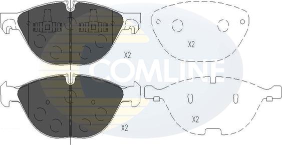 Comline CBP06021 - Bremžu uzliku kompl., Disku bremzes autodraugiem.lv