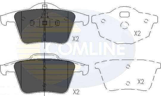 Comline CBP06027 - Bremžu uzliku kompl., Disku bremzes autodraugiem.lv