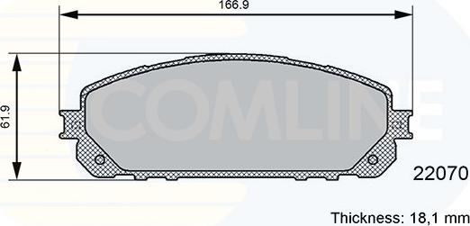 Comline CBP06113 - Bremžu uzliku kompl., Disku bremzes autodraugiem.lv