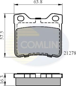 Comline CBP01060 - Bremžu uzliku kompl., Disku bremzes autodraugiem.lv