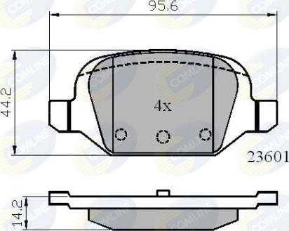 Comline CBP01026 - Bremžu uzliku kompl., Disku bremzes autodraugiem.lv