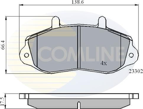 Comline CBP01021 - Bremžu uzliku kompl., Disku bremzes autodraugiem.lv