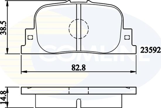 Comline CBP01172 - Bremžu uzliku kompl., Disku bremzes autodraugiem.lv