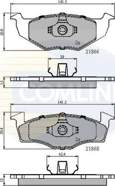 Comline CBP0180 - Bremžu uzliku kompl., Disku bremzes autodraugiem.lv