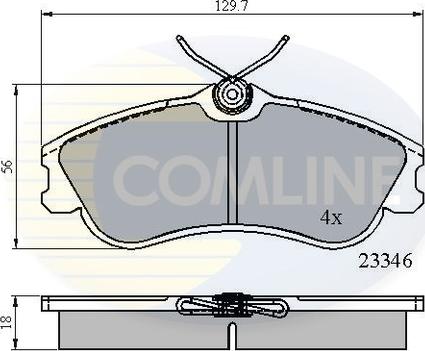 Comline CBP0892 - Bremžu uzliku kompl., Disku bremzes autodraugiem.lv