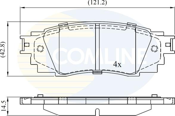 Comline CBP02430 - Bremžu uzliku kompl., Disku bremzes autodraugiem.lv