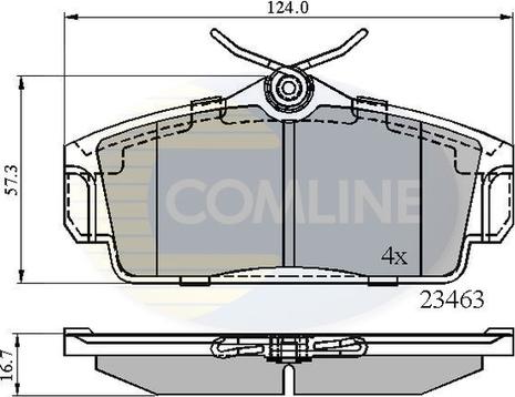 Comline CBP0740 - Bremžu uzliku kompl., Disku bremzes autodraugiem.lv