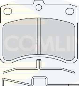 Comline CBP0770 - Bremžu uzliku kompl., Disku bremzes autodraugiem.lv