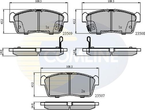 Comline CBP31113 - Bremžu uzliku kompl., Disku bremzes autodraugiem.lv