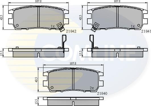 Comline CBP3233 - Bremžu uzliku kompl., Disku bremzes autodraugiem.lv