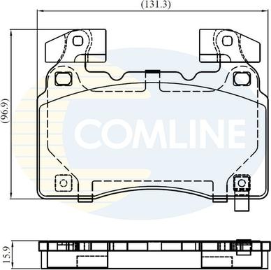 Comline CBP32372 - Bremžu uzliku kompl., Disku bremzes autodraugiem.lv