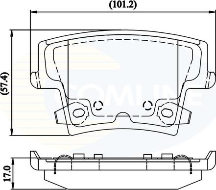 Comline CBP32216 - Bremžu uzliku kompl., Disku bremzes autodraugiem.lv