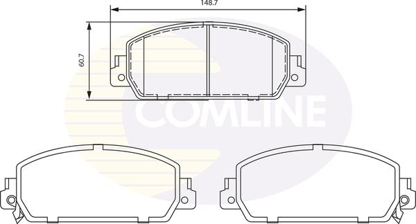 Comline CBP32281 - Bremžu uzliku kompl., Disku bremzes autodraugiem.lv