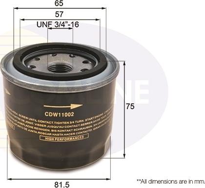 Comline CDW11002 - Eļļas filtrs autodraugiem.lv