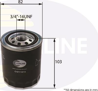 Comline CIZ11015 - Eļļas filtrs autodraugiem.lv