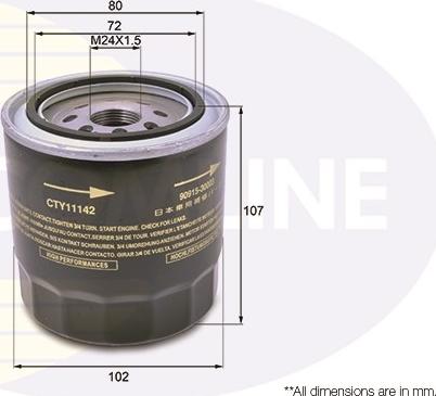 Comline CTY11142 - Eļļas filtrs autodraugiem.lv