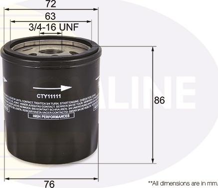 Comline CTY11111 - Eļļas filtrs autodraugiem.lv