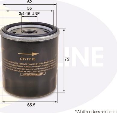 Comline CTY11170 - Eļļas filtrs autodraugiem.lv