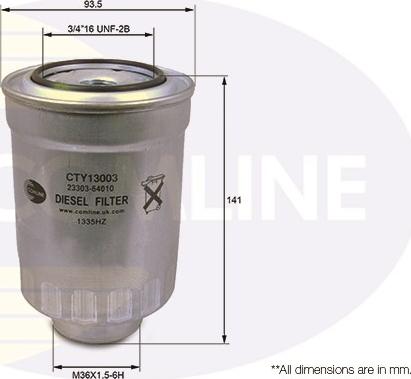 Comline CTY13003 - Degvielas filtrs autodraugiem.lv