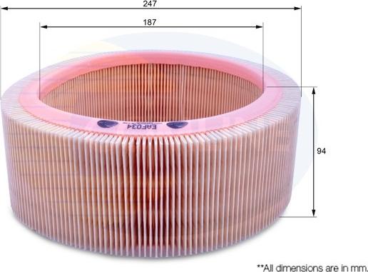 Comline EAF034 - Gaisa filtrs autodraugiem.lv