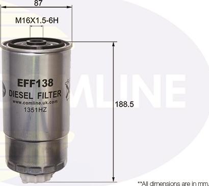 Comline EFF138 - Degvielas filtrs autodraugiem.lv