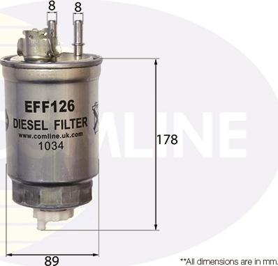 Comline EFF126 - Degvielas filtrs autodraugiem.lv