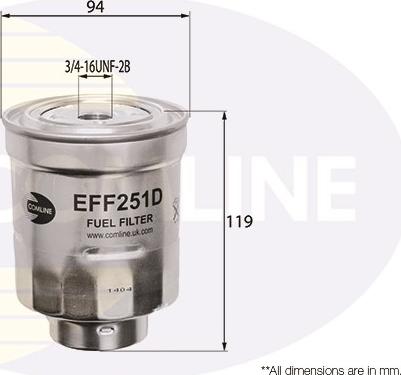 Comline EFF251D - Degvielas filtrs autodraugiem.lv
