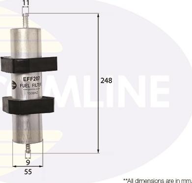 Comline EFF207 - Degvielas filtrs autodraugiem.lv